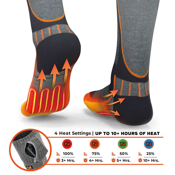 Mobile Warming Technology Sock Heated Wool Socks for Men and Women Heated Clothing