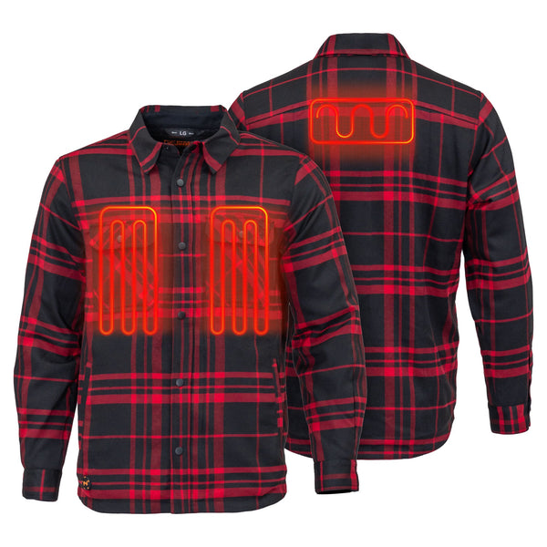 Mobile Warming Technology Jacket Heated Flannel Jacket Men's Heated Clothing