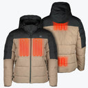 Mobile Warming Technology Jacket Crest 2.0 Down Jacket Men's - Tan/Black Heated Clothing
