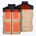 Mobile Warming Technology Vest Crest 2.0 Down Vest Men's - Tan/Black Heated Clothing