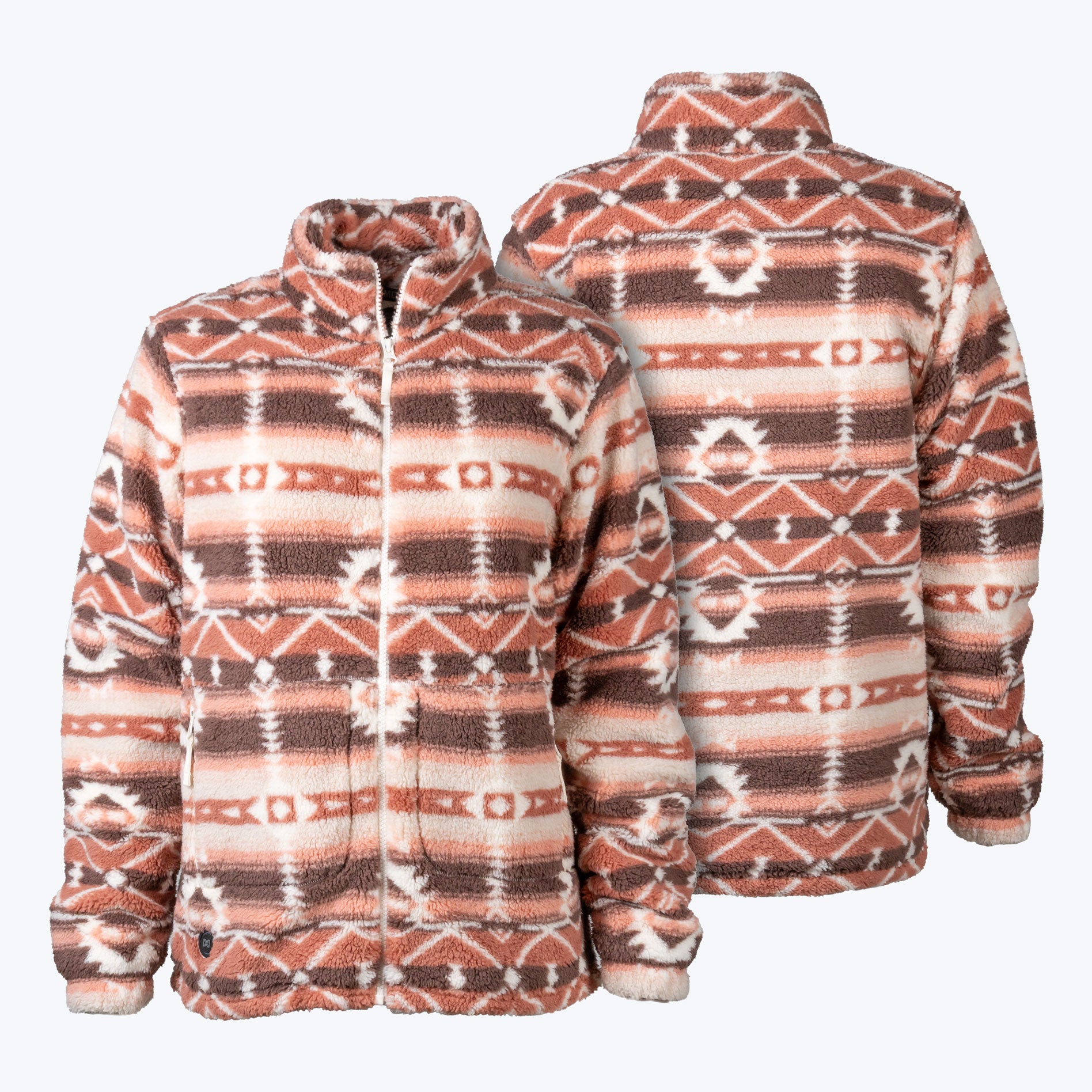 Upland High-Pile Printed Long Jacket Women's - Clay Aztec – Fieldsheer