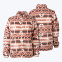 Mobile Warming Technology Jacket Upland Sherpa Printed Long Jacket Women's - Clay Aztec Heated Clothing