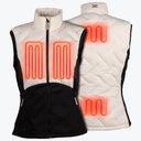 Mobile Warming Technology Vest Aria Hybrid Vest Women's - Cream/Black Heated Clothing