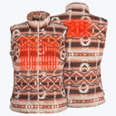 Mobile Warming Technology Vest Upland Sherpa Long Printed Vest Women's - Clay Aztec Heated Clothing
