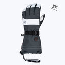 Mobile Warming Technology Gloves Aerial Heated Snow Glove Unisex - White/Grey Heated Clothing