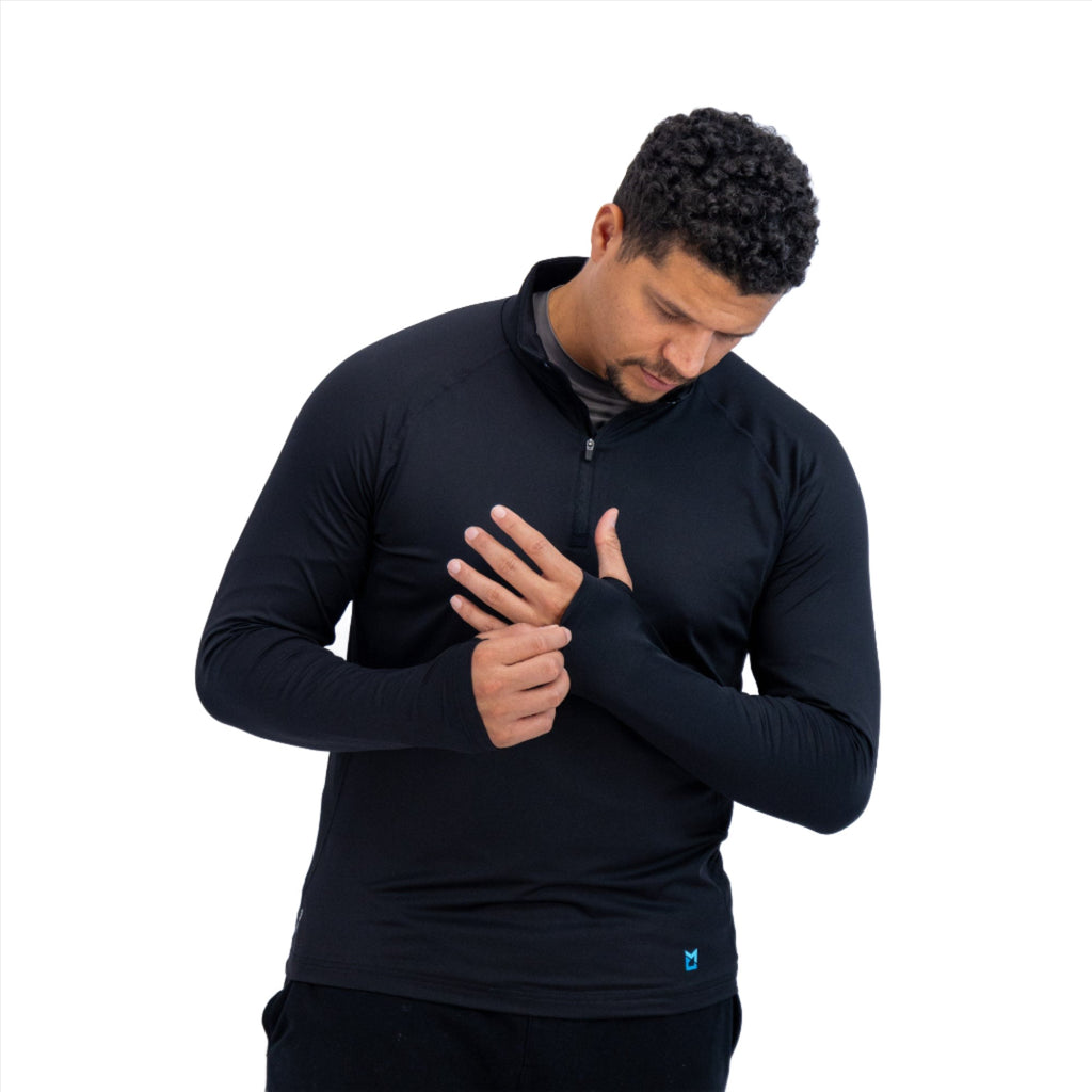 Men's Mobile Cooling 1/4 Zip Long Sleeve Shirt, Fieldsheer