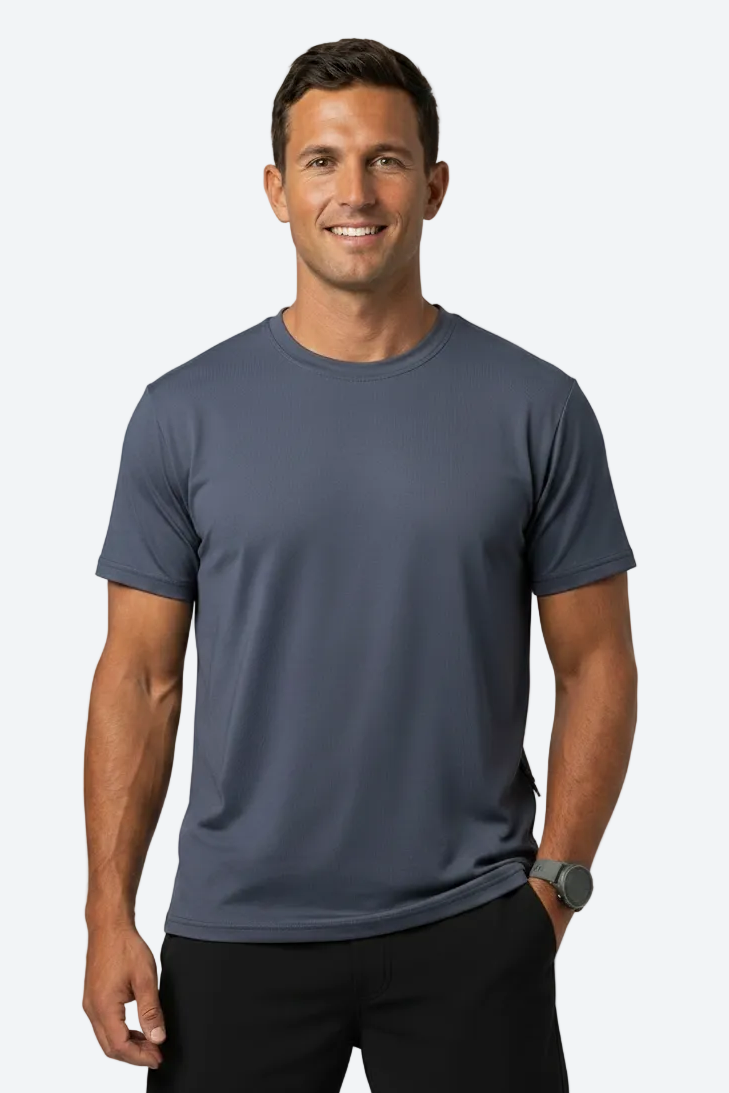 Men's Baseline DriComfort Short Sleeve Tee - Arctic Blue