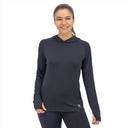 Mobile Cooling Technology Hoodie Women's Cooling Hooded LS Shirt - Black Heated Clothing