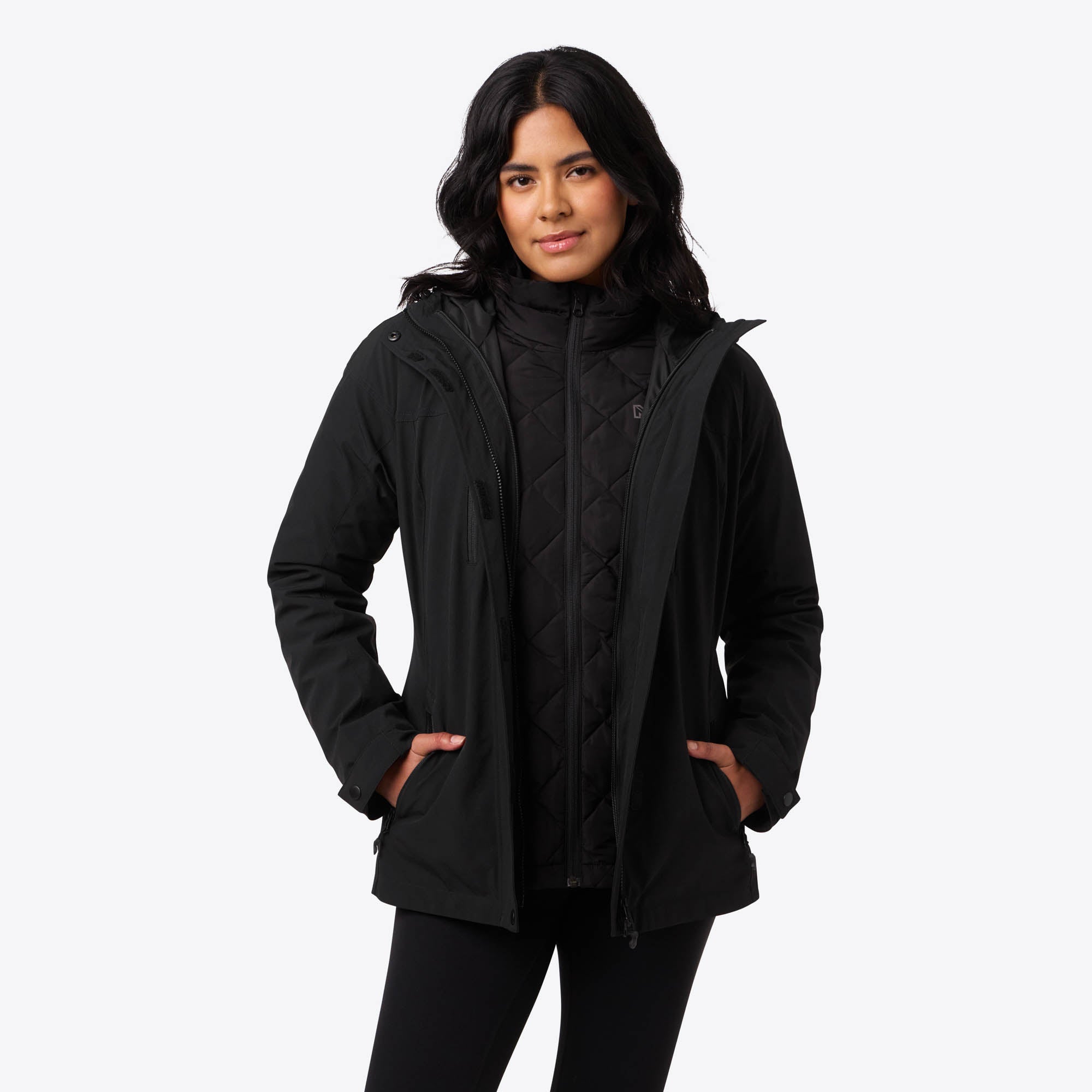 black winter dress coat Men's an absolute must Herrnalise Women's Double Breasted Pea