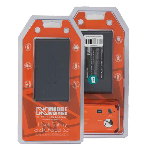 Mobile Warming Technology Battery 12v Powersheer™ XXL Battery & Charger Heated Clothing