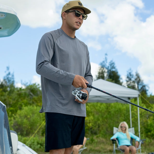 NOREAST'R | Dark Camo Compass | Long Sleeve | UPF 50 Fishing Sun Shirt