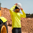 Mobile Cooling Technology Shirt Men's Cooling Hi-Vis Long Sleeve Shirt Heated Clothing