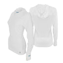 Mobile Cooling Technology Hoodie Women's Cooling Hooded LS Shirt  - White Heated Clothing
