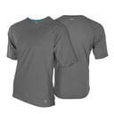 Mobile Cooling Technology Shirt Men's Cooling Short Sleeve Crew - Grey Heated Clothing