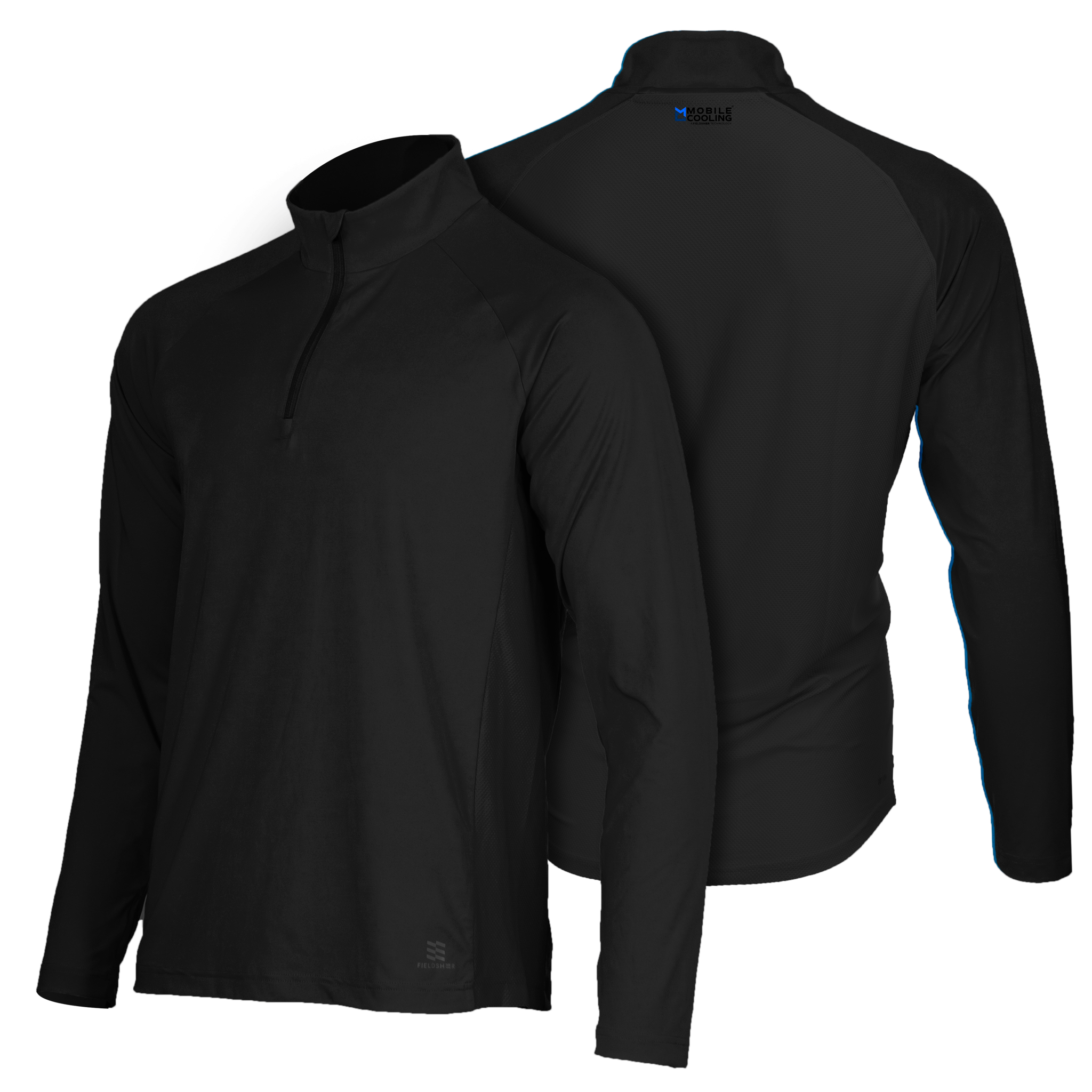 Men's Mobile Cooling 1/4 Zip Long Sleeve Shirt | Fieldsheer Men's Mobile Cooling 1/4 Zip Long Sleeve Shirt | Fieldsheer