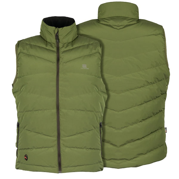 Mobile Warming Technology Vest SM / OLIVE GREEN Crest Heated Down Vest Men's Heated Clothing