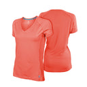 Mobile Cooling Technology Shirt Women's Cooling V-Neck Shirt - Coral Heated Clothing