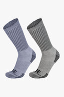 Mobile Warming Technology Sock SM/MD Wool Blend Non-Heated Socks, Unisex, 2-pack, Royal & Black Heated Clothing