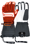 Aerial Heated Snow Glove Women's - White/Grey