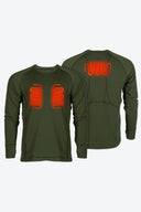Mobile Warming Technology Baselayers Baselite Heated Baselayer Shirt Men’s - Forest Green Heated Clothing - product view 2