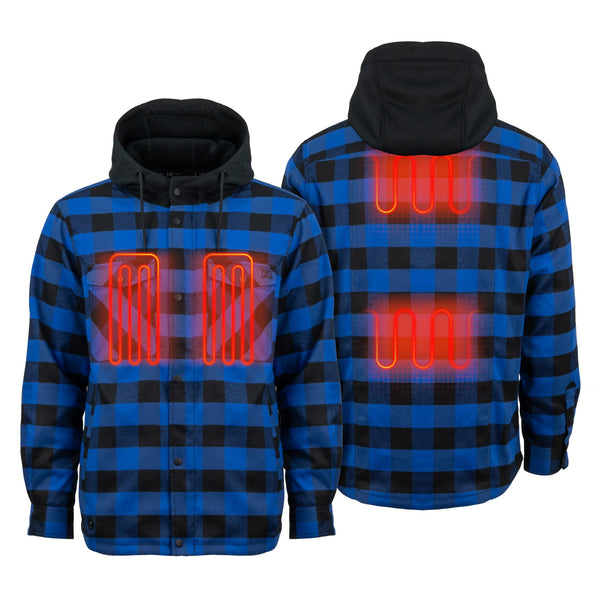 Mobile Warming Technology Jacket Flannel Hoodie Heated Jacket Men’s Heated Clothing