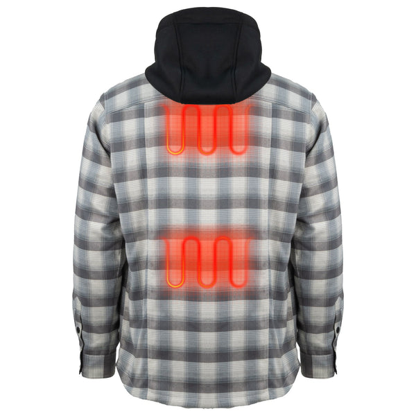 Mobile Warming Technology Jacket Flannel Hoodie Heated Jacket Men’s Heated Clothing