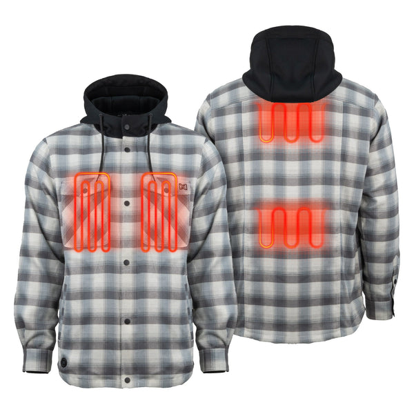 Mobile Warming Technology Jacket Flannel Hoodie Heated Jacket Men’s Heated Clothing