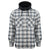 Mobile Warming Technology Jacket CREAM/GRAY / SM Flannel Hoodie Heated Jacket Men’s Heated Clothing