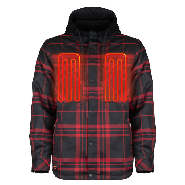 Mobile Warming Technology Jacket Flannel Hoodie Heated Jacket Men’s Heated Clothing