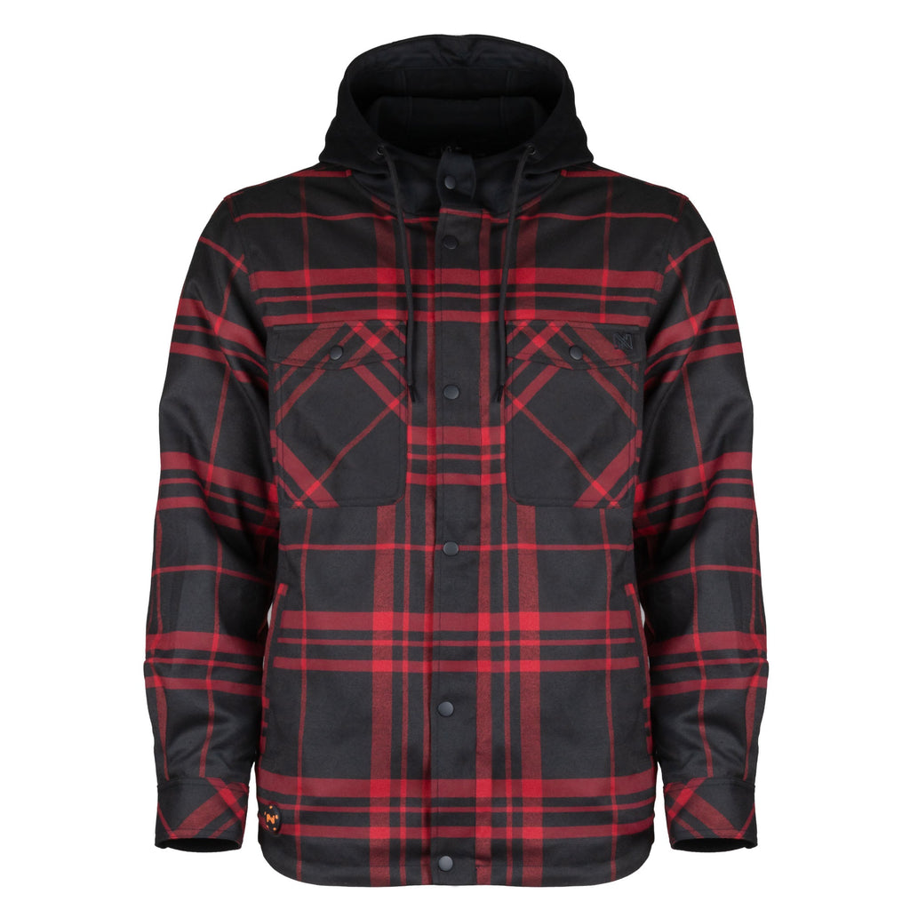 Flannel Hoodie Heated Jacket Men s