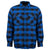 Mobile Warming Technology Jacket BLACK/BLUE / XS Heated Flannel Jacket Men's Heated Clothing