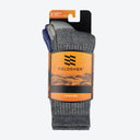 Mobile Warming Technology Sock 5-10 (Universal) / Purple/Gray Women's Wool Sock (2-Pack) Heated Clothing