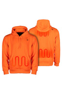 Mobile Warming Technology Hoodie Pullover Heated Hoodie Men's - Orange Heated Clothing
