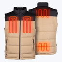 Mobile Warming Technology Vest Crest 2.0 Down Vest Men's - Tan/Black Heated Clothing