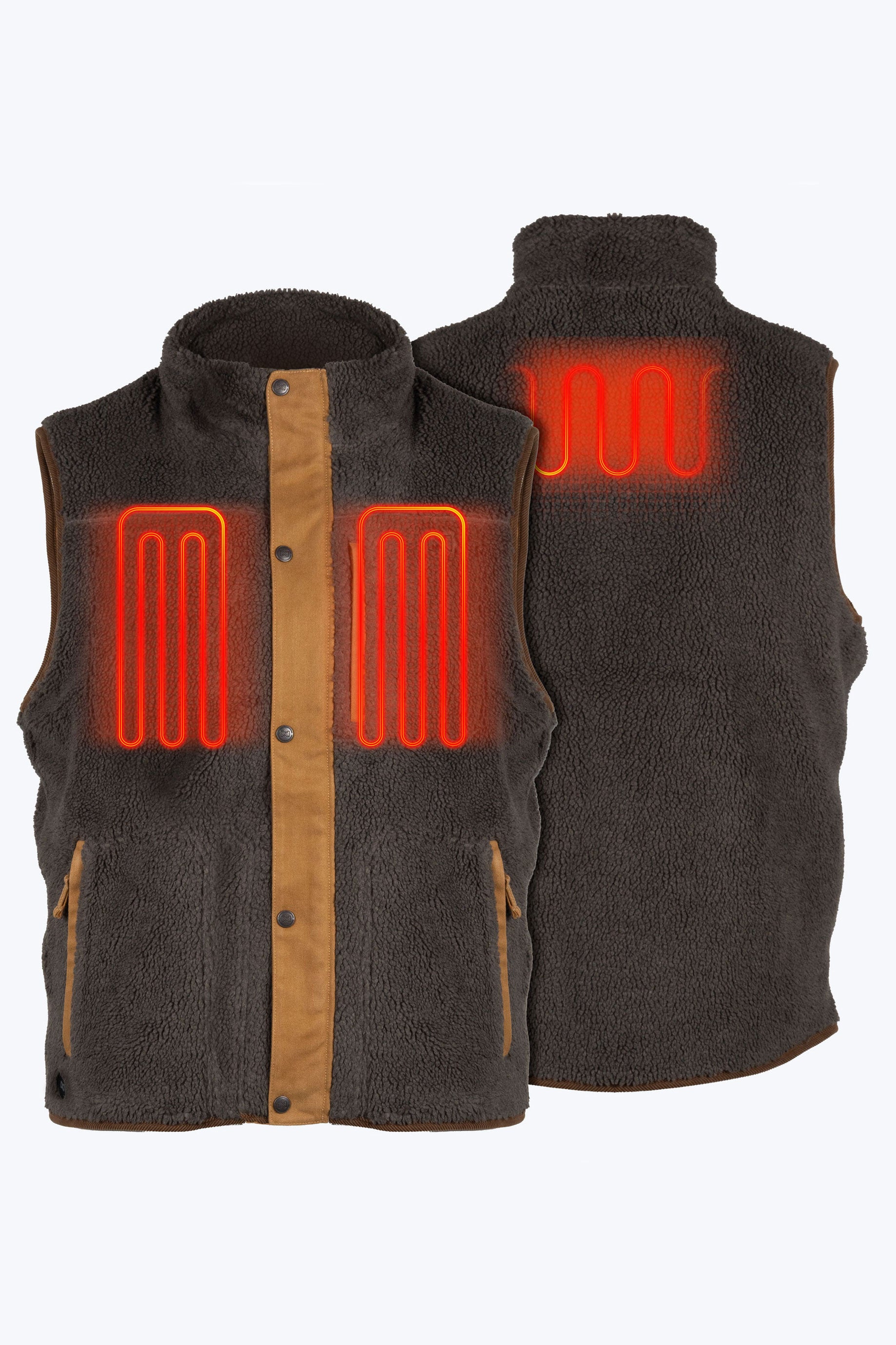 Ranch High-Pile Vest Men's - Charcoal – Fieldsheer