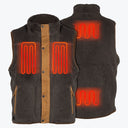 Mobile Warming Technology Vest Ranch Sherpa Vest Men's - Charcoal Heated Clothing