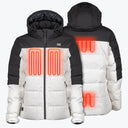 Mobile Warming Technology Jacket Crest 2.0 Down Jacket Women's - Cream/Black Heated Clothing