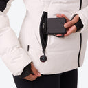 Mobile Warming Technology Jacket Crest 2.0 Down Jacket Women's - Cream/Black Heated Clothing