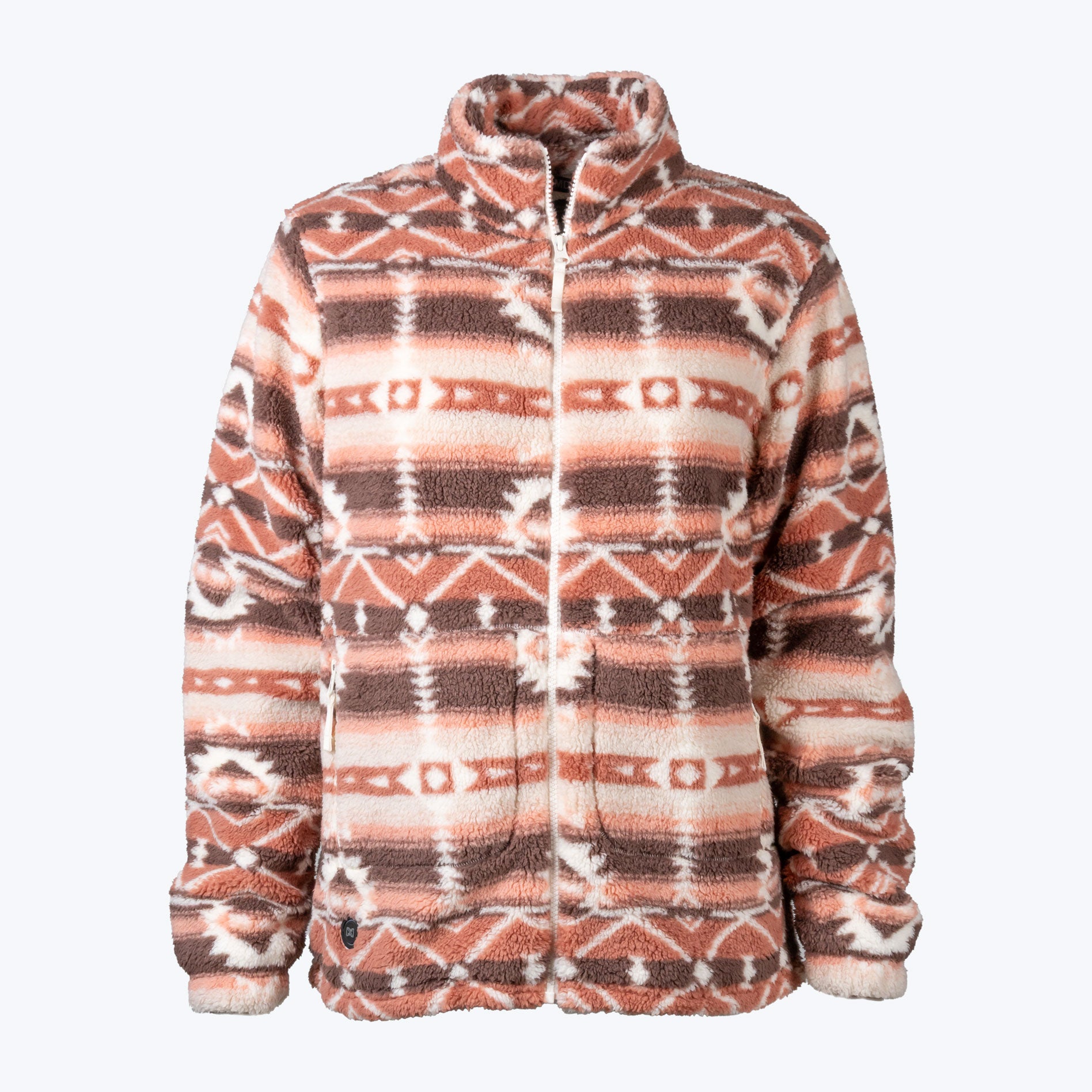 Upland Sherpa Printed Long Jacket Women's Clay Aztec – Fieldsheer