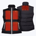 Mobile Warming Technology Vest Crest 2.0 Down Vest Women's - Black Heated Clothing