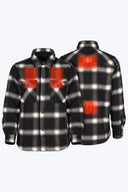 Mobile Warming Technology Jacket Kodiak Plaid Heated Jacket Men's - Black/White Heated Clothing