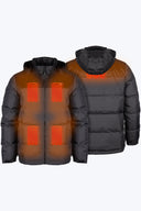 Mobile Warming Technology Jacket Summit Down Heated Jacket Men's - Grey/Black Heated Clothing