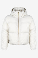 Mobile Warming Technology Jacket Cloud IX Crop Puffer Heated Jacket Women's - Cream Heated Clothing - product view 6