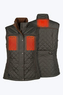 Mobile Warming Technology Vest Duke Heated Vest Women's - Forest Green Heated Clothing - product view 2
