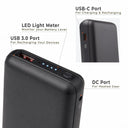 Mobile Warming Technology Battery 7.4v Powersheer® XL 6000 mAh Battery & Cable Heated Clothing