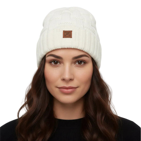 帽子 THEREDTHREAD S fuzzy knit beanie white THEREDTHREAD / ザレッドスレッド】S fuzzy knit beanie