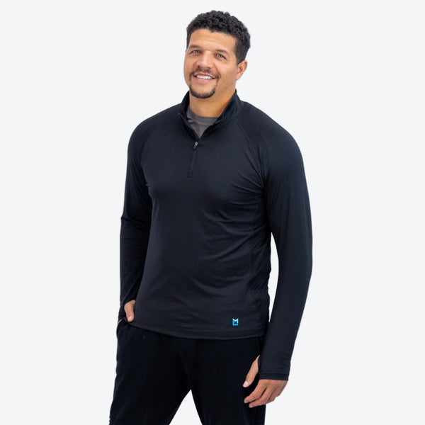 Men's Mobile Cooling 1/4 Zip Long Sleeve Shirt | Fieldsheer