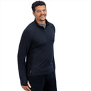 Mobile Cooling Technology Hoodie Men's Cooling 1/4 Zip LS Shirt - Black Heated Clothing