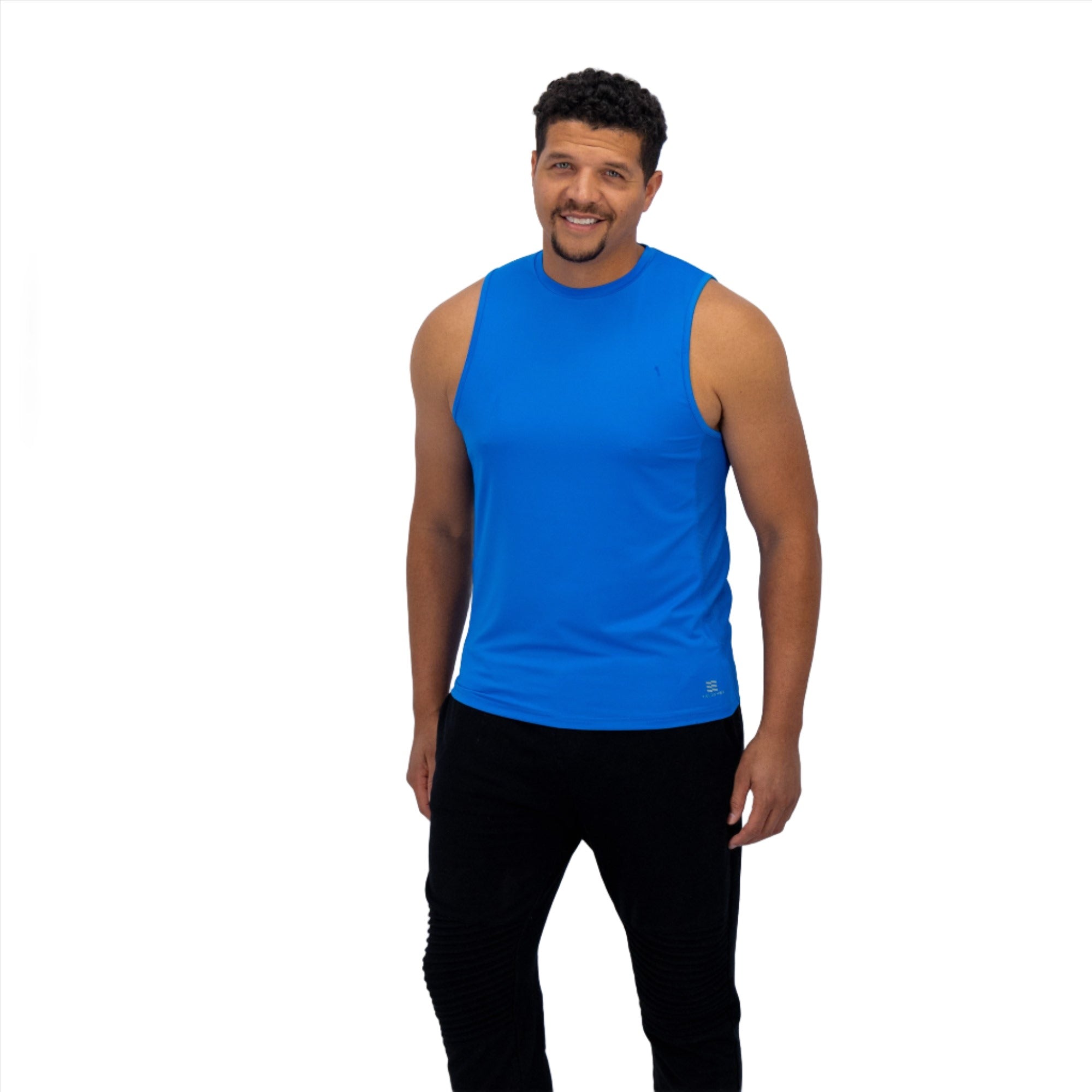 Men's Super Combed Cotton Blend Solid Low Neck Tank Top With Breathable  Mesh and Stay Fresh Treatment - Black