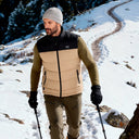 Mobile Warming Technology Vest Crest 2.0 Down Vest Men's - Tan/Black Heated Clothing